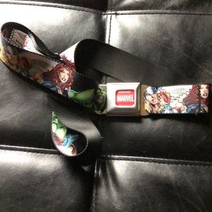 Marvel comics adult seatbelt belt adjustable